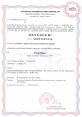 Osvědčení - montáže a opravy plyn. zařízení